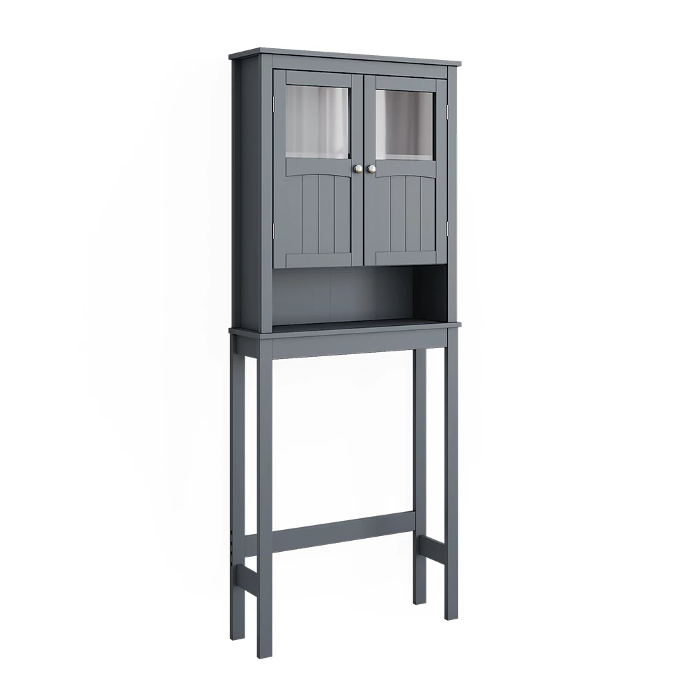 Vicco Toilettenschrank Grau 69 x 171 cm, Bianco