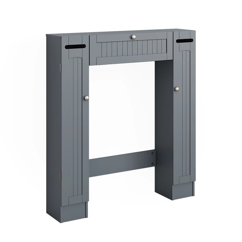 Vicco Wc-kaappi Harmaa 89x99 cm2 wc-paperin annostelijaa, Bianco