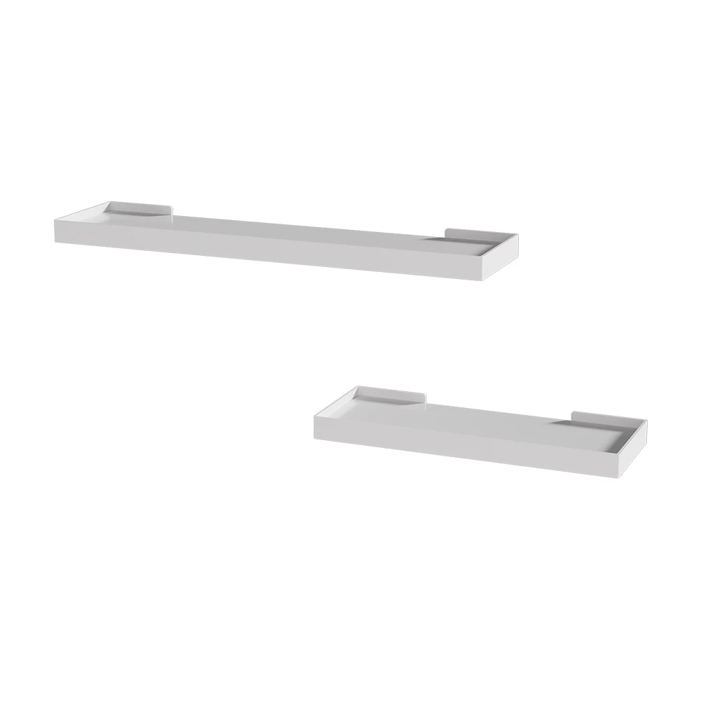 Estante de pared en Blanco sobre fondo blanco