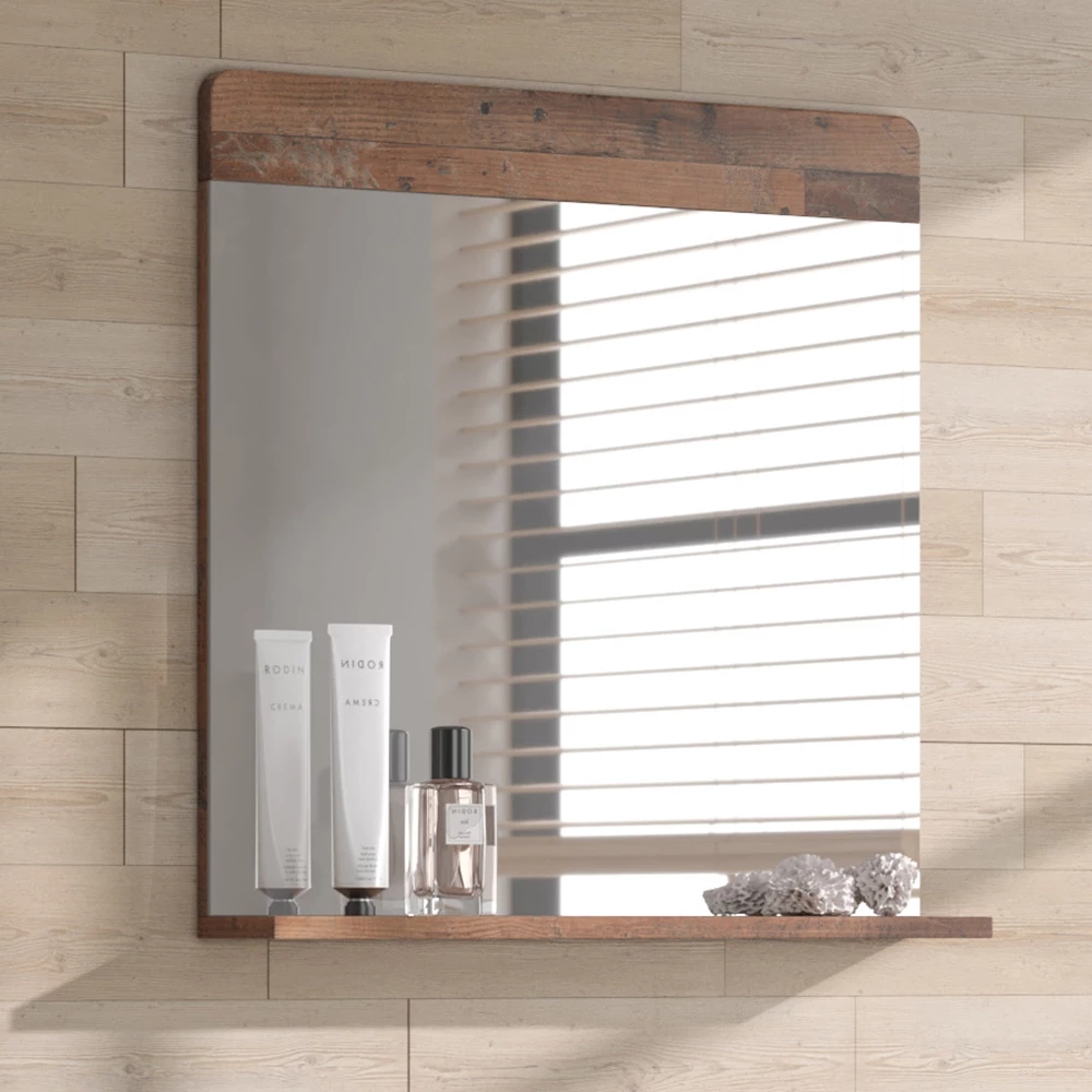 Vicco Badkamerspiegel Oldstyle 60 x 62 cm met plank, Izan