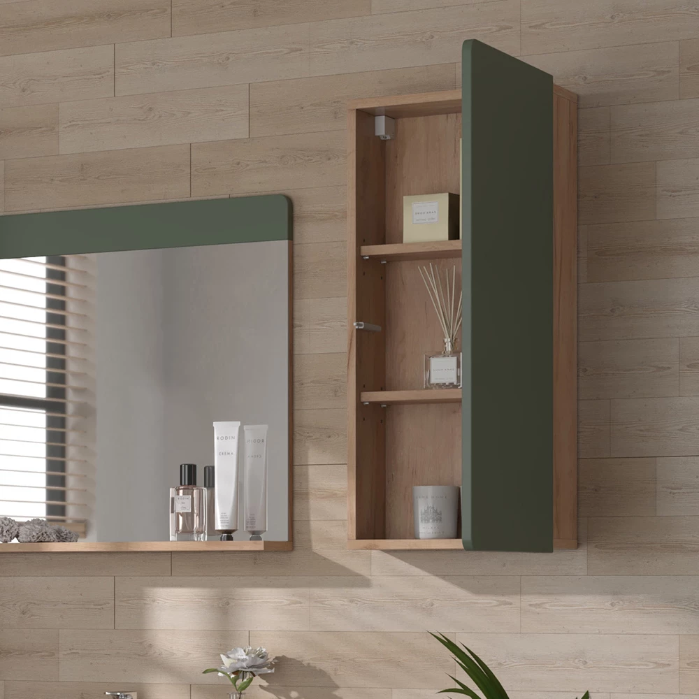 Vicco Wandmeubels Goldkraft eik/groen , Izan