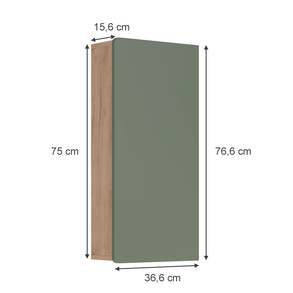 Vicco Pensili Goldkraft rovere/verde , Izan