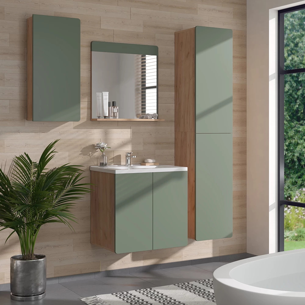 Vicco Wandmeubels Goldkraft eik/groen , Izan