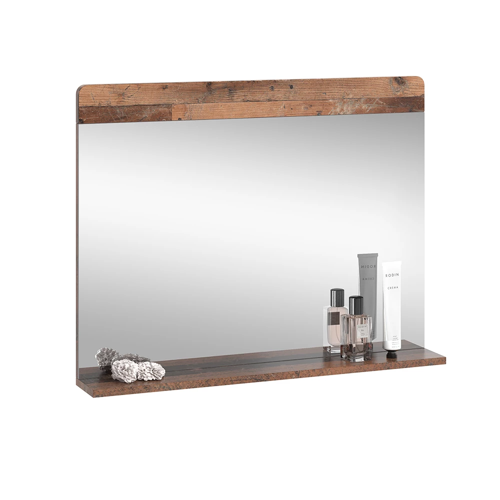 Vicco Badezimmerspiegel Oldstyle 80.1 x 62 cm mit Ablage, Izan