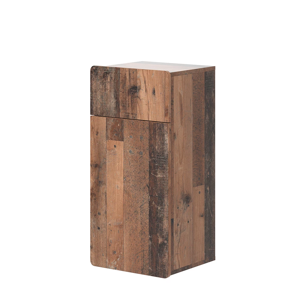 Vicco Midischrank Oldstyle 36.6 x 76.6 cm mit Schublade und Tür, Izan