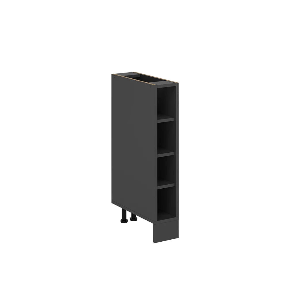 Vicco Scaffale da cucina "R-Line", Antracite, 15 cm senza piano di lavoro