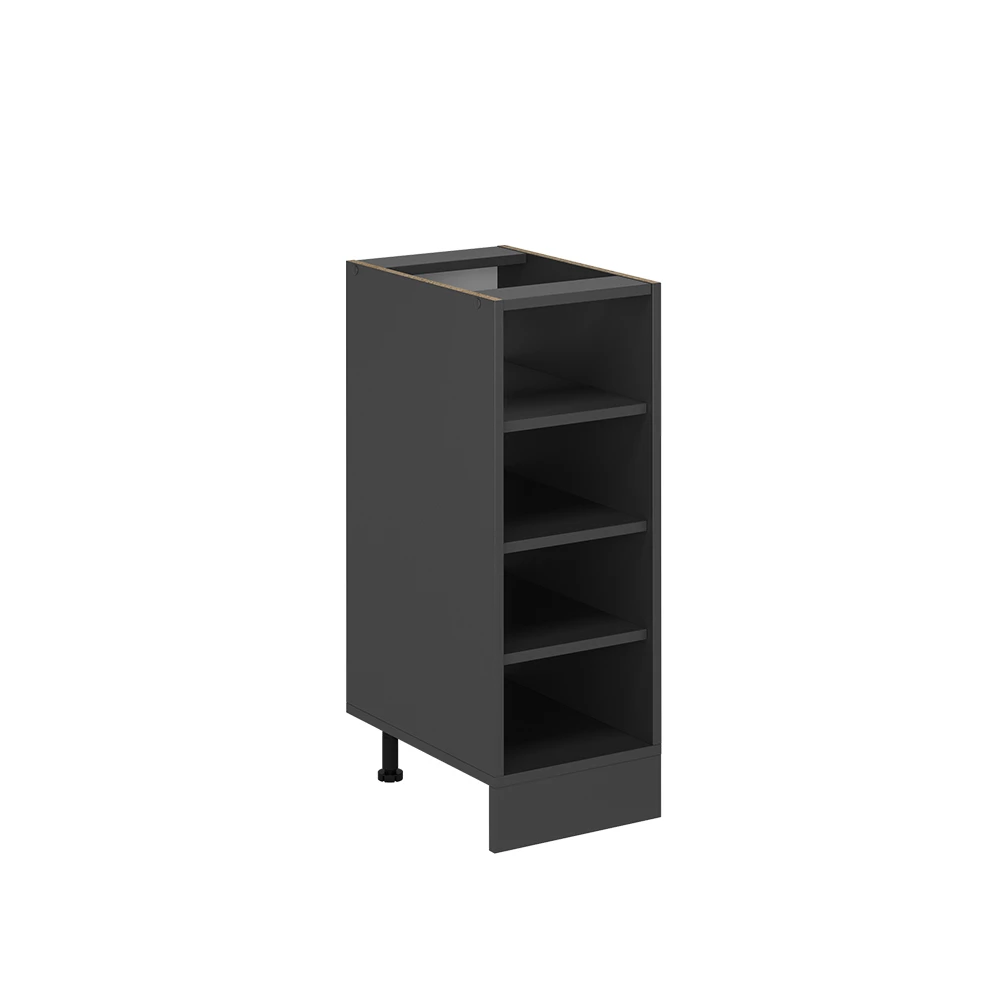 Vicco Küchenregal R-Line, offener Küchenschrank, Anthrazit, 30 cm ohne Arbeitsplatte