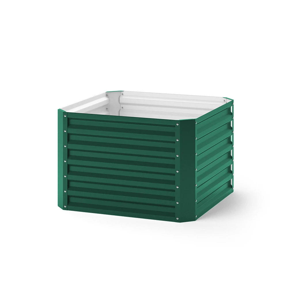 Ok-Living Hochbeet Kräuterbeet Gemüsebeet rechteckig 90x90x60cm (LxBxH) grün Pflanzkasten Frühbeet Aufzucht Beet Garten