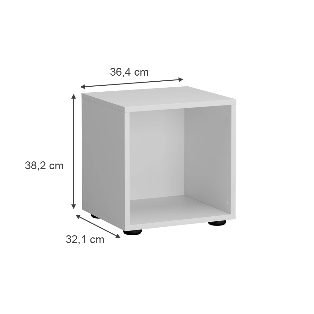 Vicco Kinderregal Weiß 36.4 x 38.2 cm 1 Fach, Estell