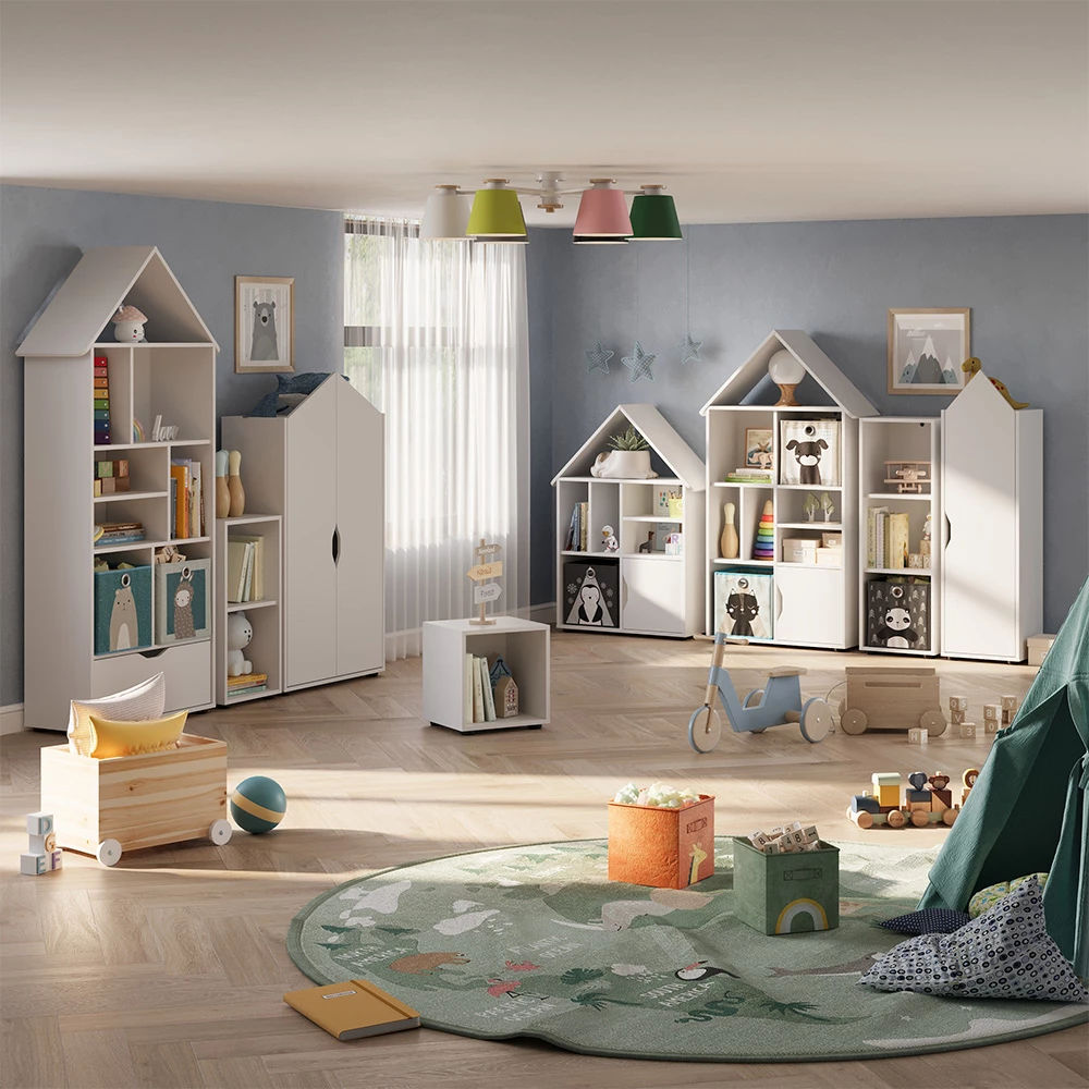 Vicco Kinderregal Weiß 71 x 178.5 cm, Estell