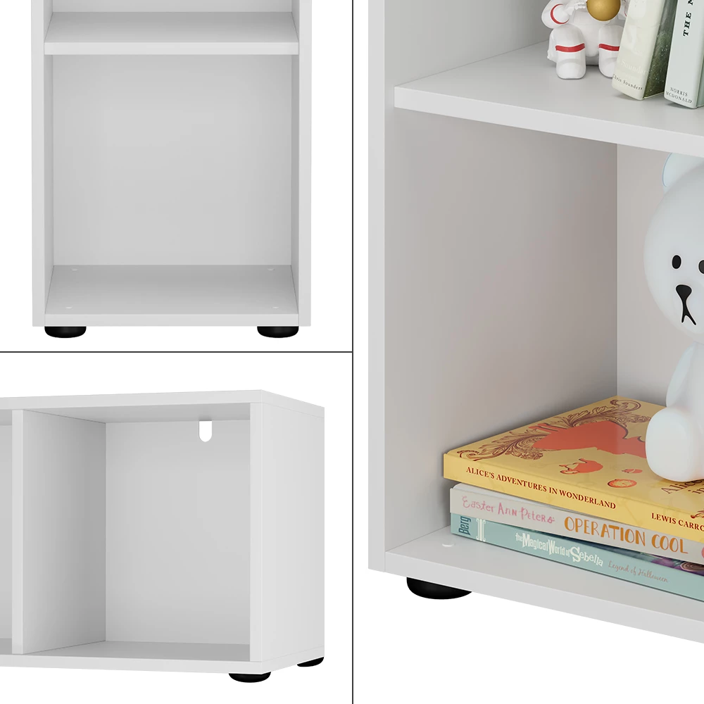 Vicco Scaffale per bambini Bianco 36.2 x 72.9 cm 2 scomparti, Estell
