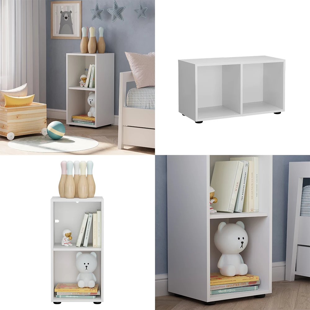 Vicco Scaffale per bambini Bianco 36.2 x 72.9 cm 2 scomparti, Estell