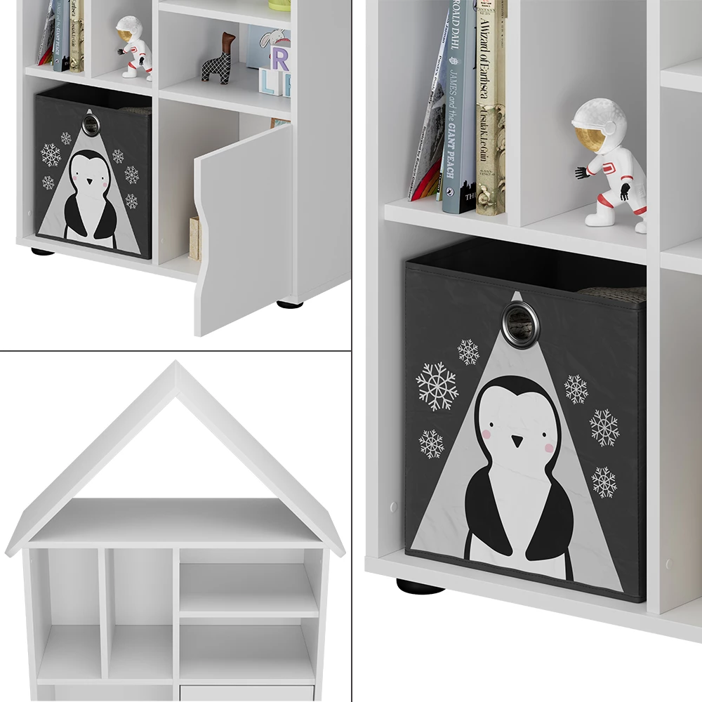 Vicco Kinderregal Weiß 71 x 112.2 cm, Estell
