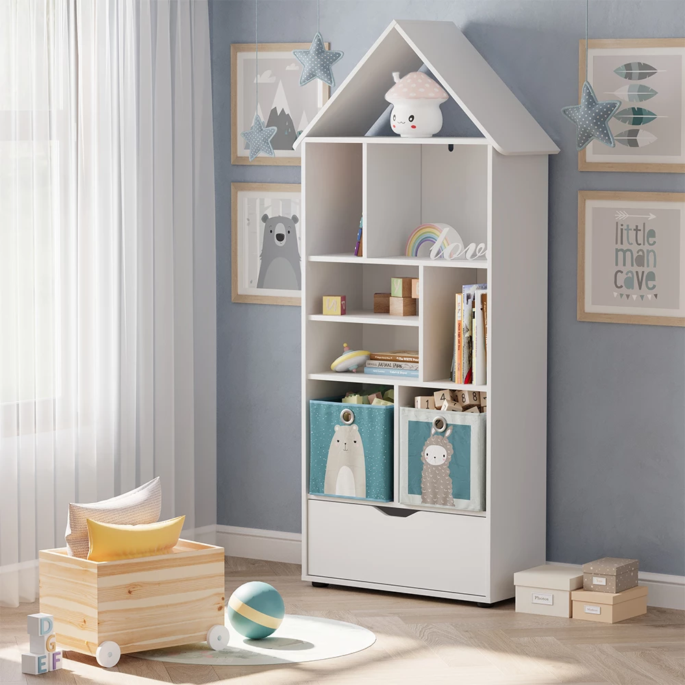 Vicco Kinderregal Weiß 71 x 178.5 cm, Estell