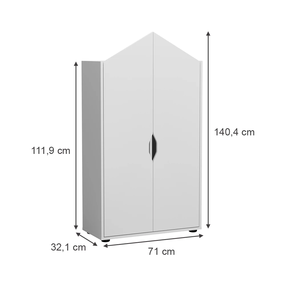 Vicco Scaffale per bambini Bianco 71 x 140.4 cm, Estell