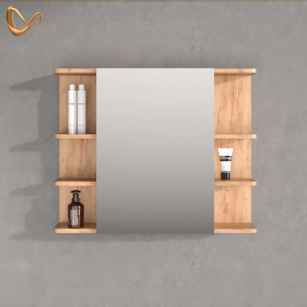 Badspiegelschrank Fucino Eiche 79.6 x 64 cm livinity®