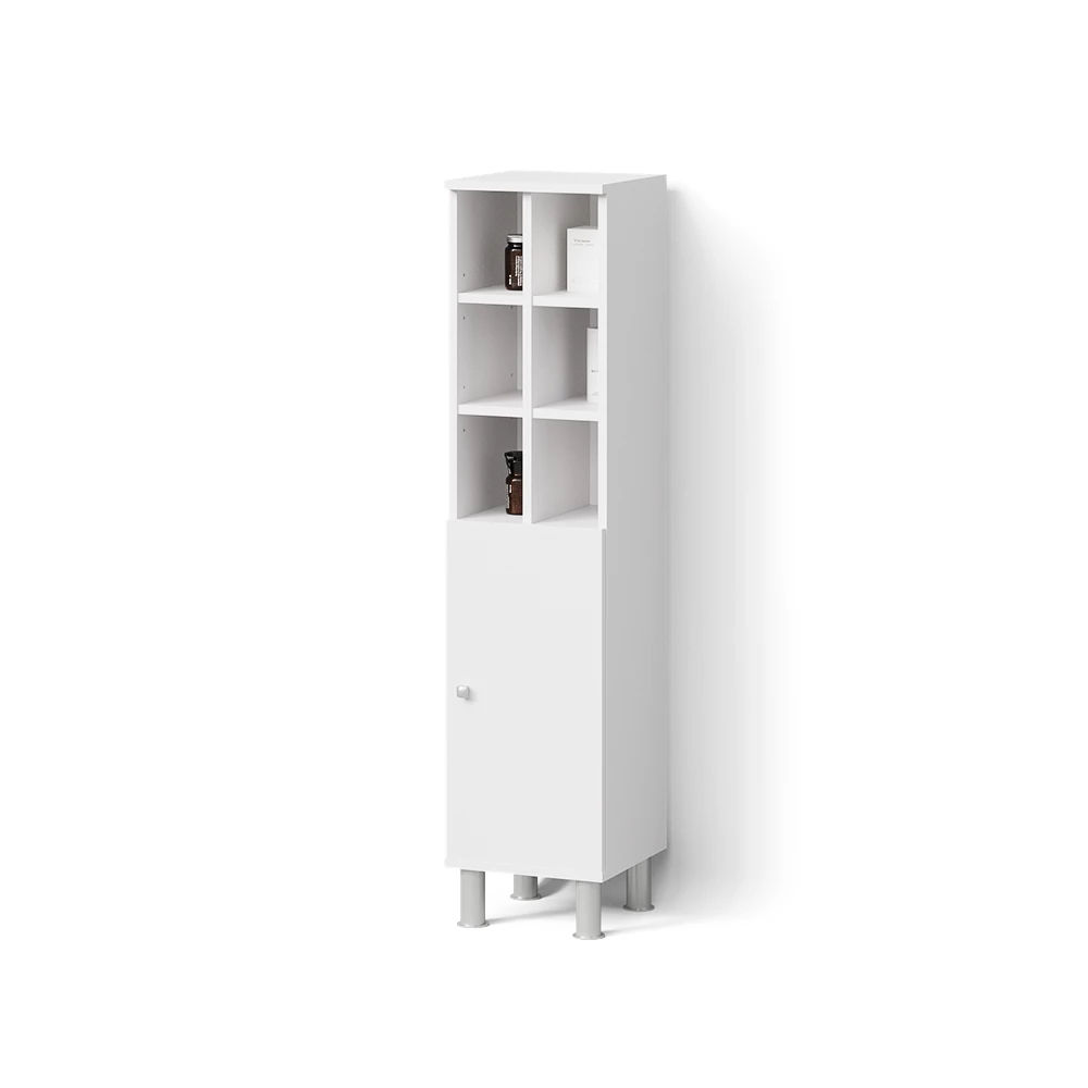 Midischrank in Weiß auf weißem Hintergrund