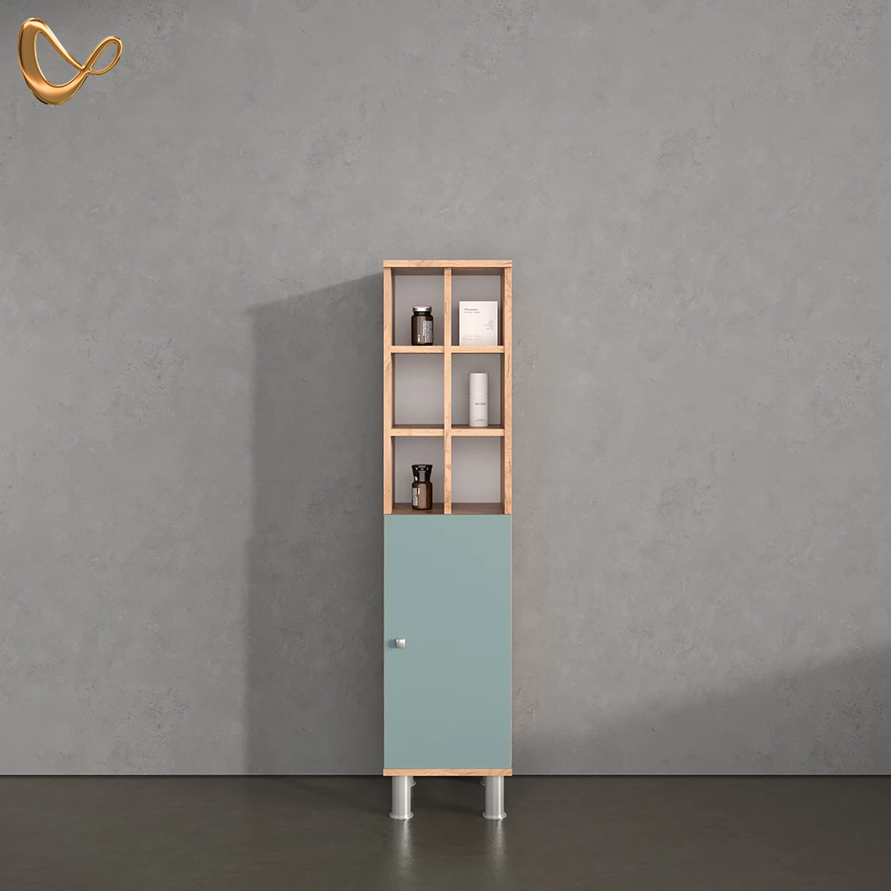 Midischrank Fucino Grün 30 x 130.6 cm große Tür livinity®