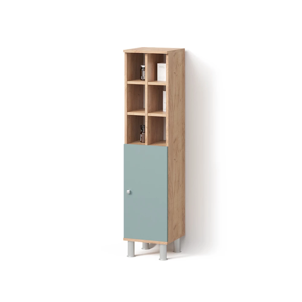 Midischrank in Grün auf weißem Hintergrund