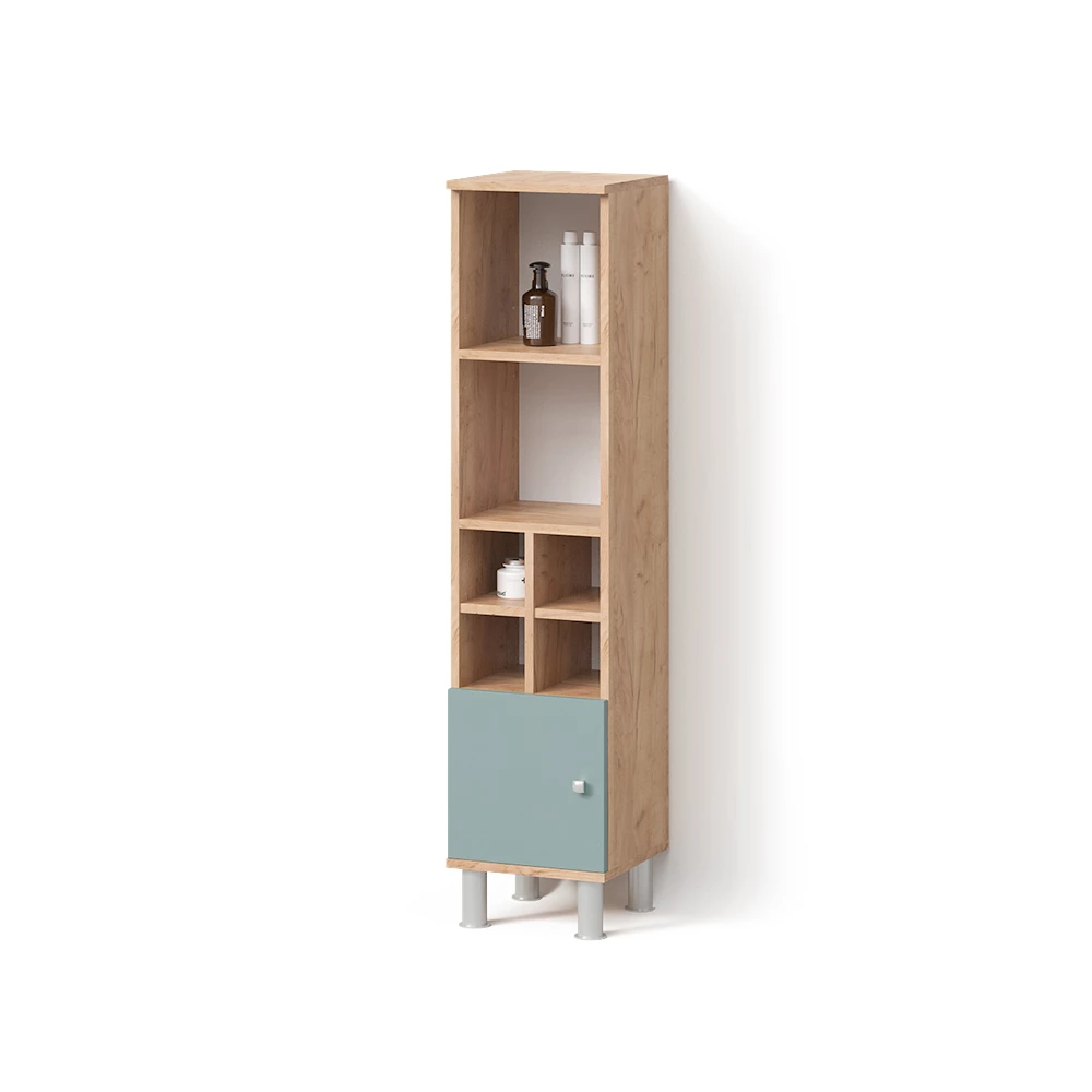 Midischrank in Grün auf weißem Hintergrund