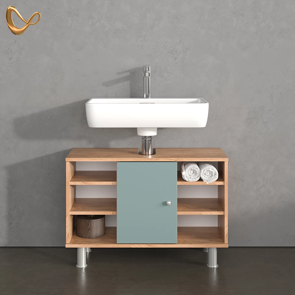 Waschbeckenunterschrank Fucino Grün 80 x 54 cm livinity®