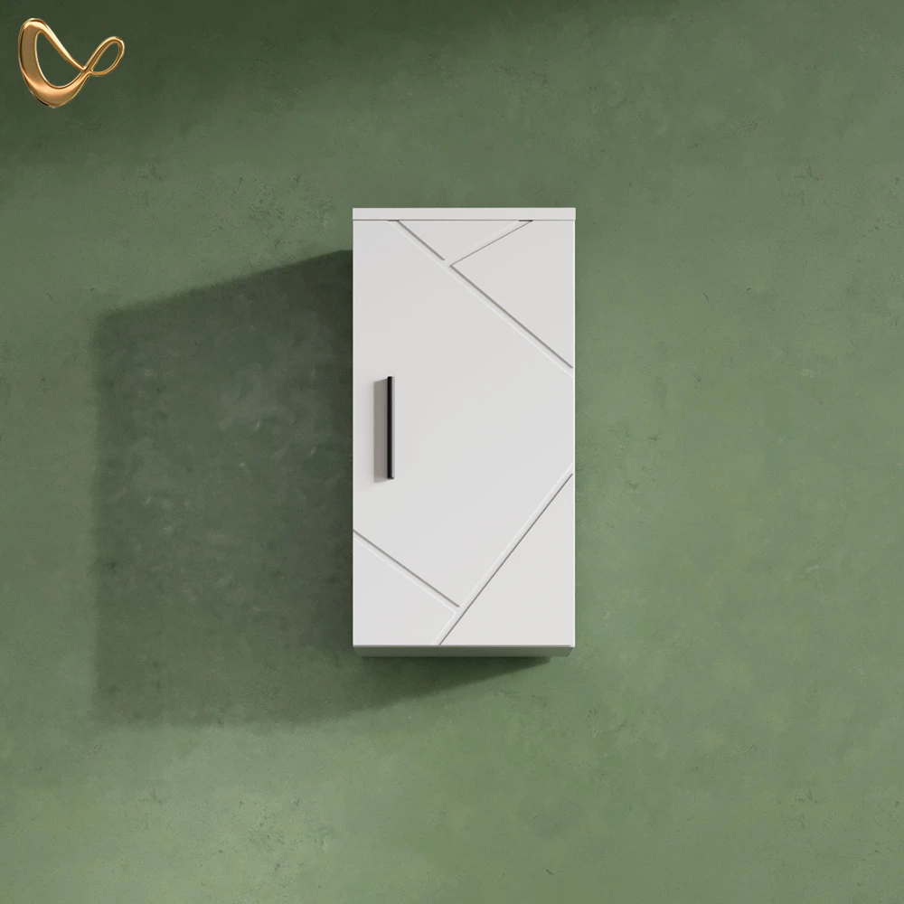 Badschrank Ronco Weiß Hochglanz 30 x 59 cm livinity®