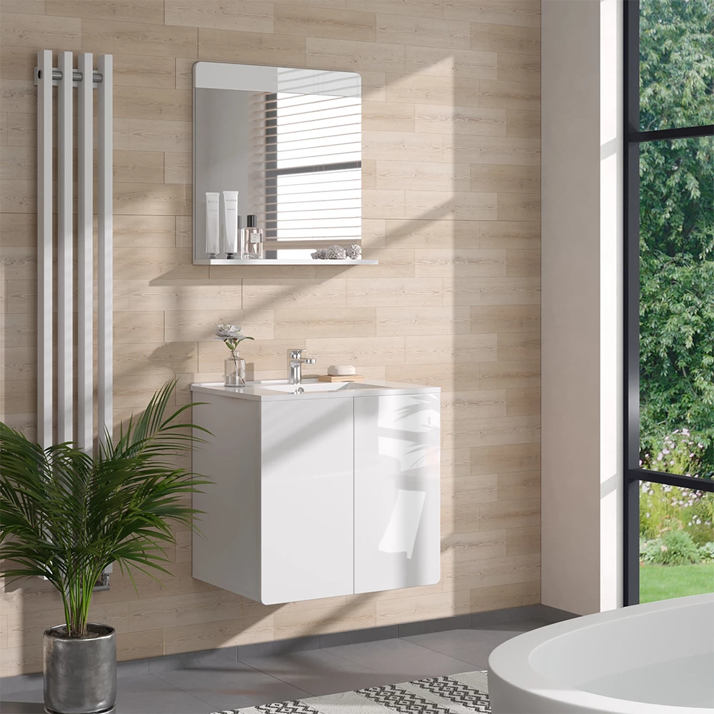 Vicco Conjunto de móveis de casa de banho Branco , Izan
