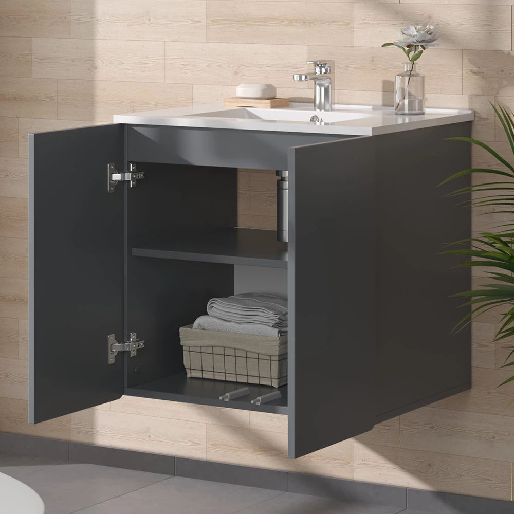 Vicco Set mobilier baie Gri , Izan