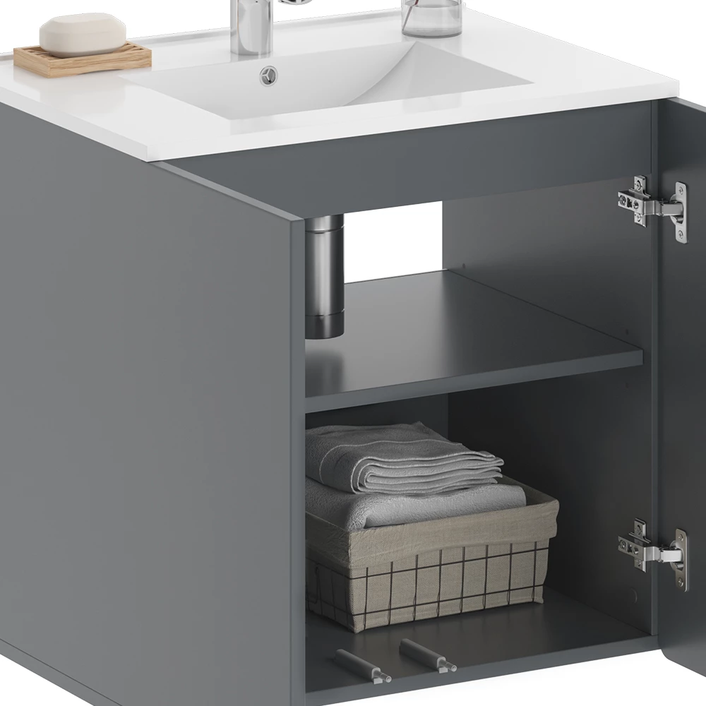 Vicco Set mobilier baie Gri , Izan