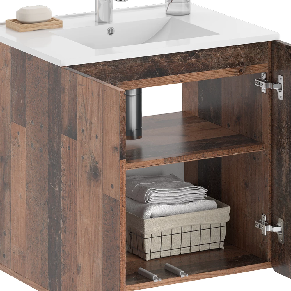 Vicco Badmöbel-Set Oldstyle 2-teilig, Izan