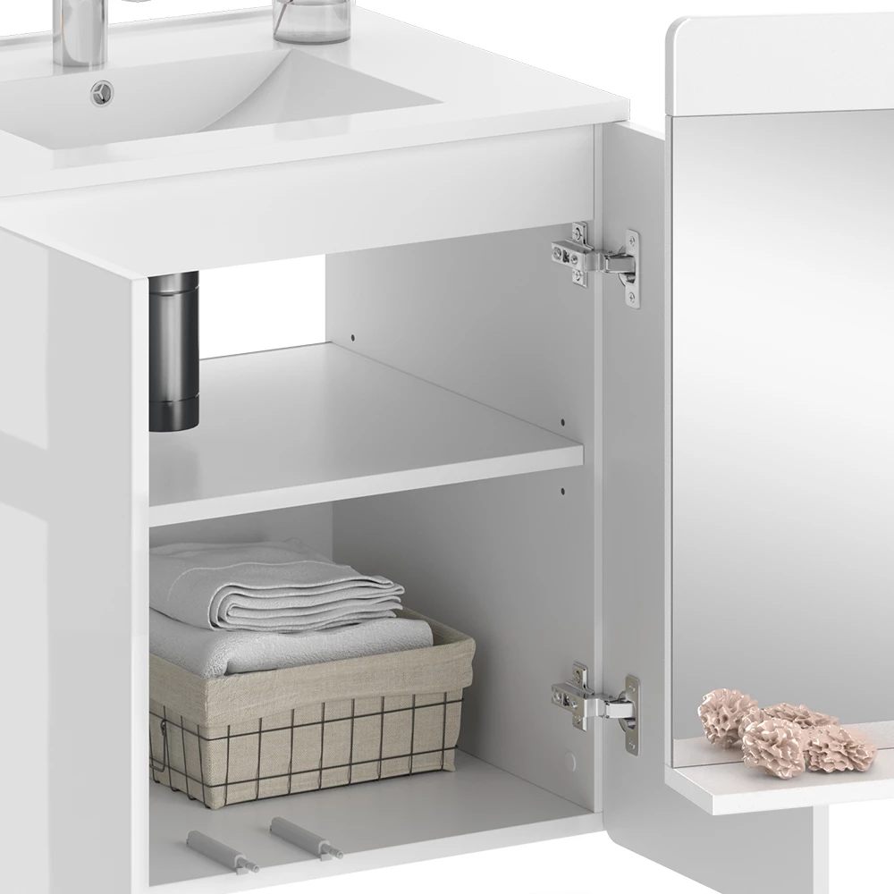 Vicco Badkamermeubel set Wit 2 delen, Izan