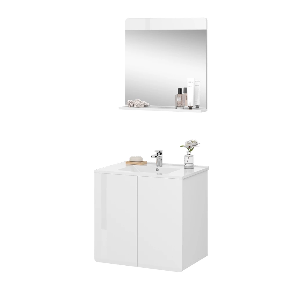 Vicco Badkamermeubel set Wit 2 delen, Izan