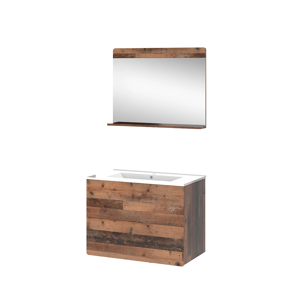 Vicco Badkamermeubelset Oldstyle 3 delen met spiegel, Izan