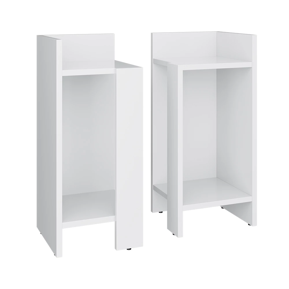 Vicco Nachttisch bijelo 27 x 60 cm 2er-Set, Lenar