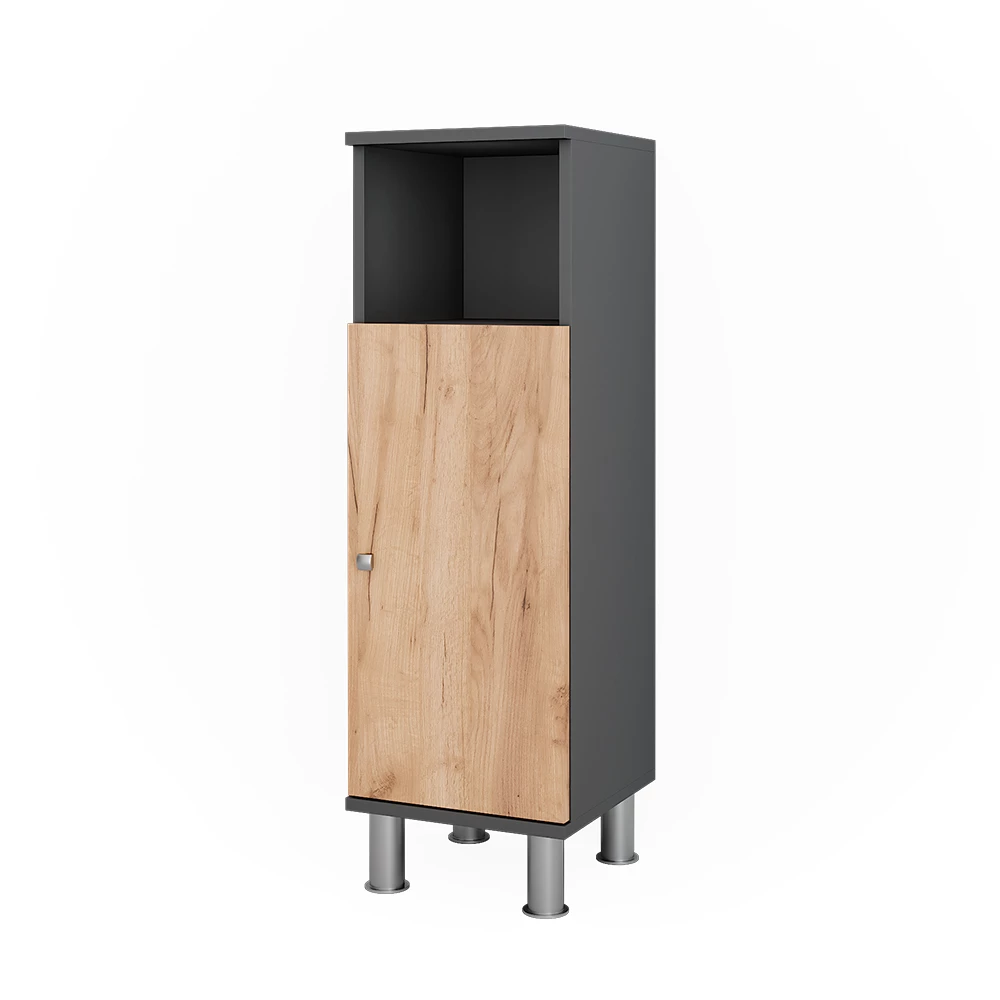 Vicco Midischrank Carvalho Antracite/Goldkraft 30x95 cm, Fynn