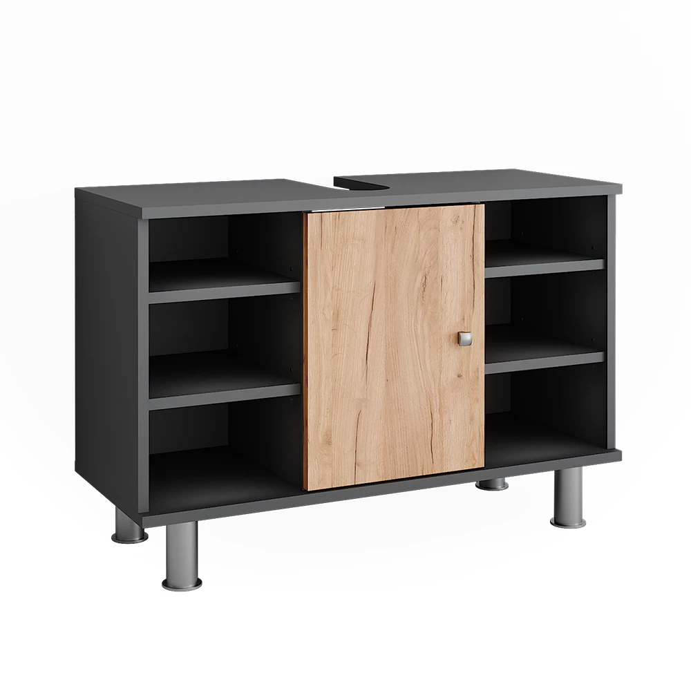 Vicco Vanity unit for washbasin Antracit/zlatý dub 80 x 54 cm, Fynn