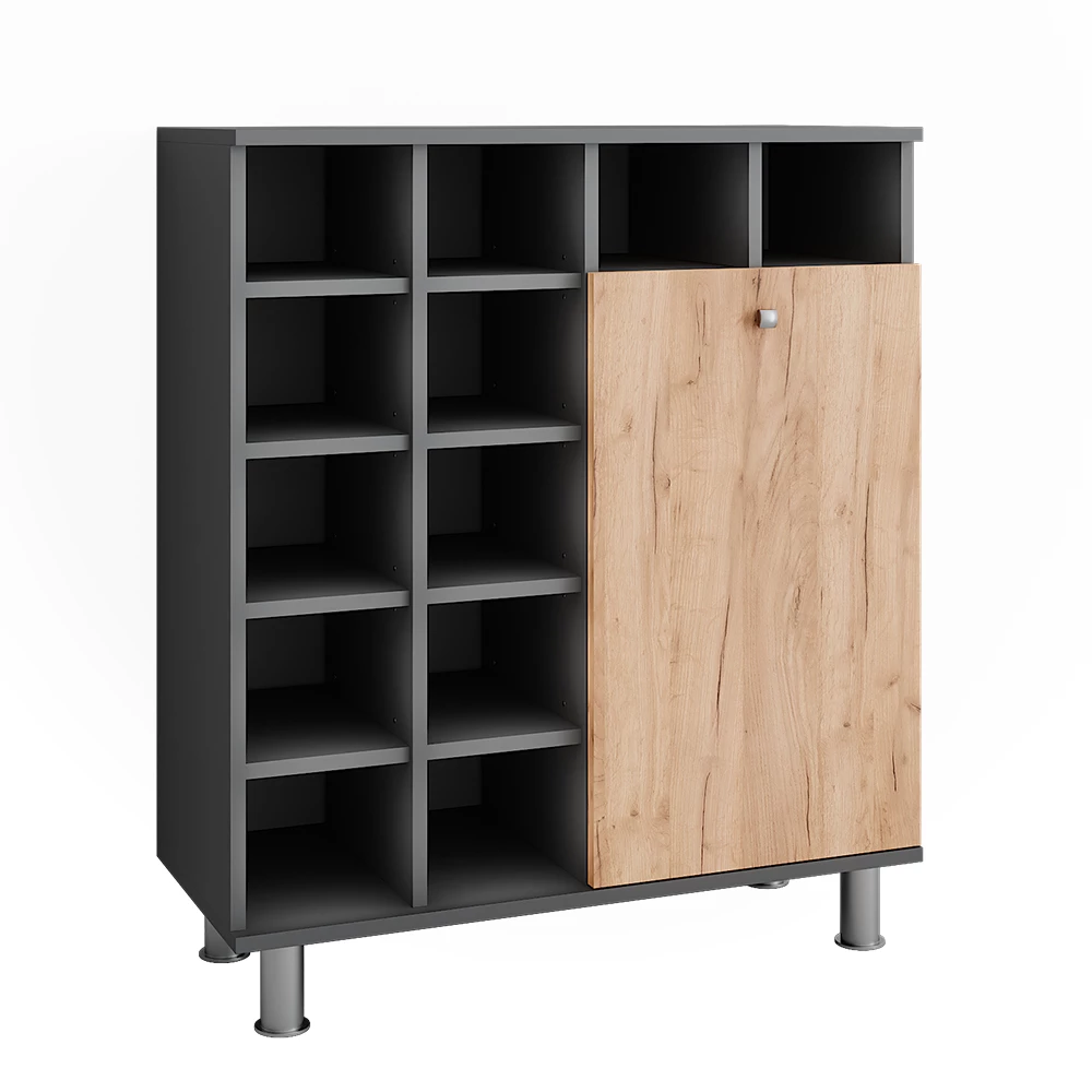 Vicco Pyykkikori Antrasiitti/Goldkraft tammi 78.4x91.6 cm, Fynn