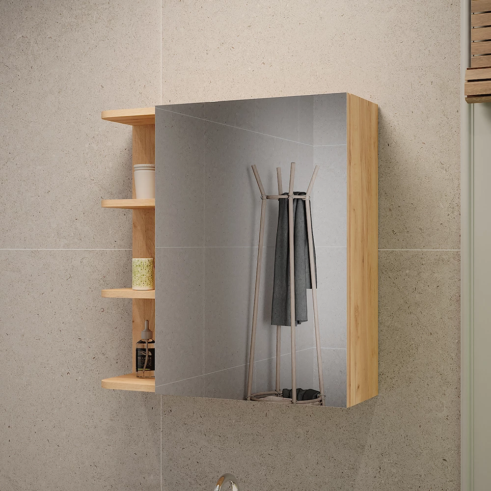 Vicco Spiegelschrank Goldkraft Eiche 62 x 64 cm, Fynn