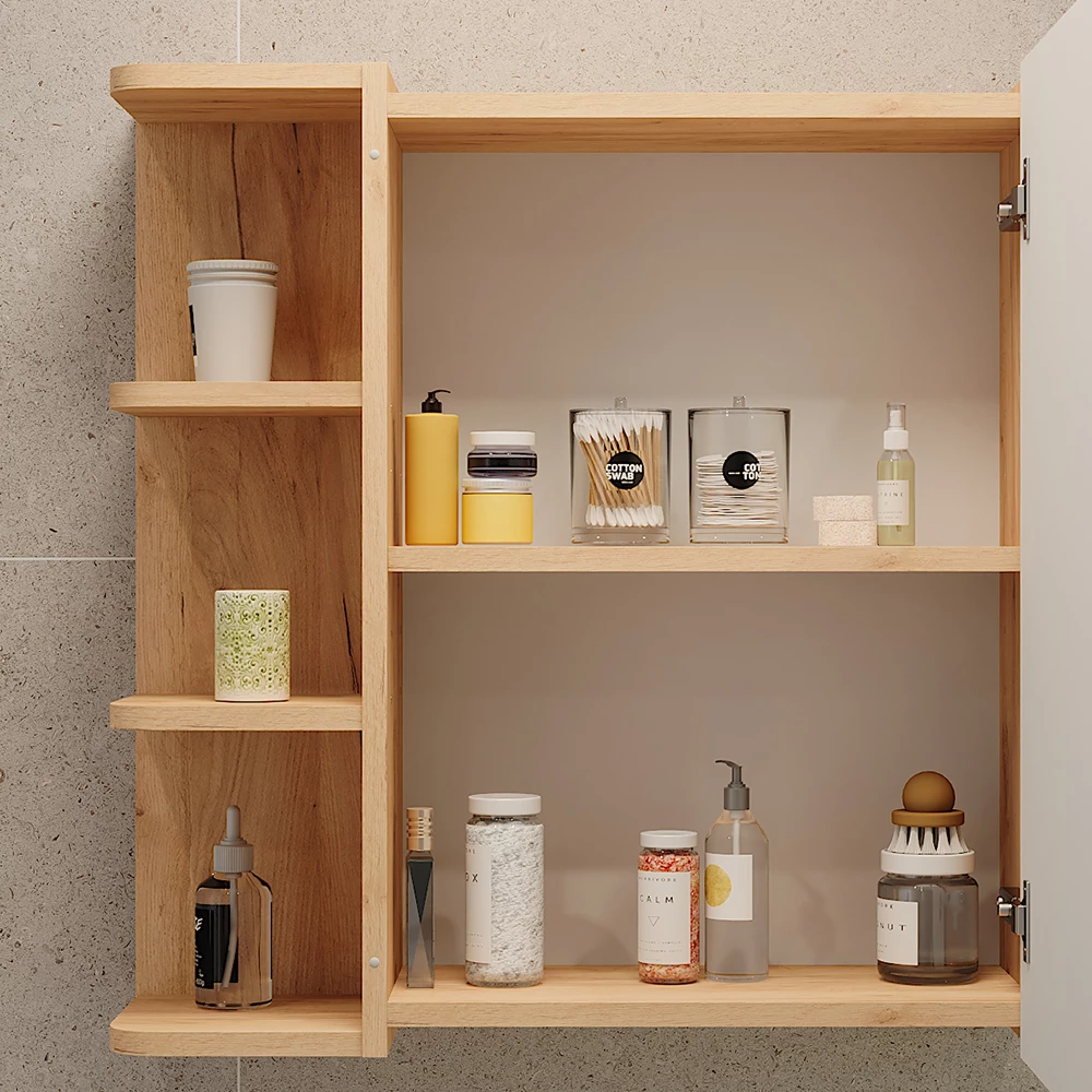 Vicco Spiegelschrank Goldkraft Eiche 62 x 64 cm, Fynn