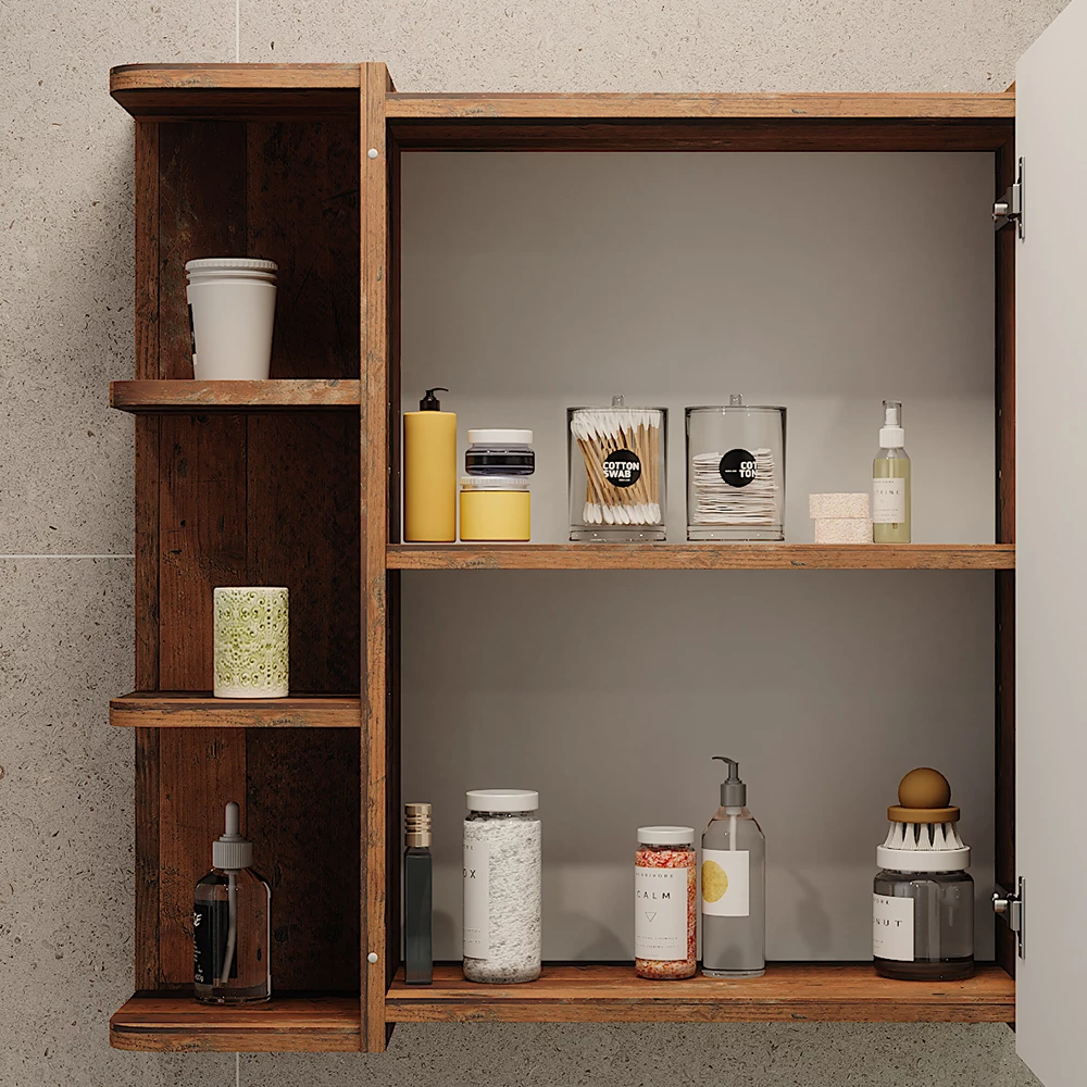 Vicco Spiegelschrank Oldstyle 62 x 64 cm, Fynn