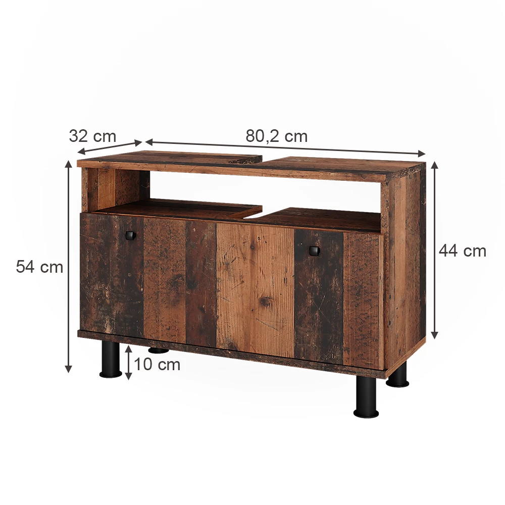 Vicco Wastafelonderbouw Oldstyle 80.2 x 54 cm met lade, Fynn