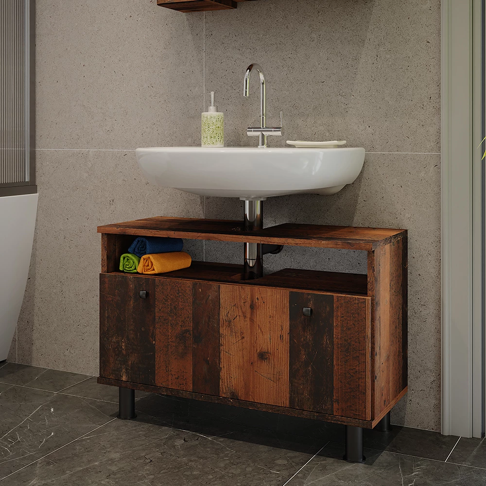 Vicco Wastafelonderbouw Oldstyle 80.2 x 54 cm met lade, Fynn