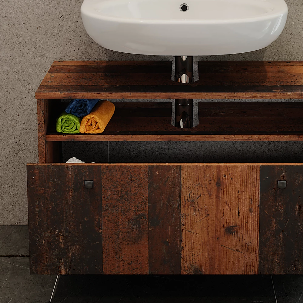 Vicco Wastafelonderbouw Oldstyle 80.2 x 54 cm met lade, Fynn