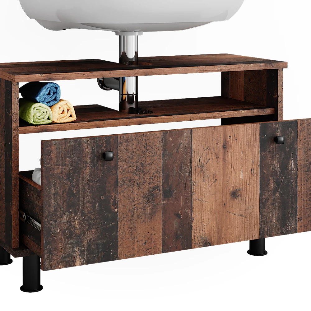 Vicco Wastafelonderbouw Oldstyle 80.2 x 54 cm met lade, Fynn