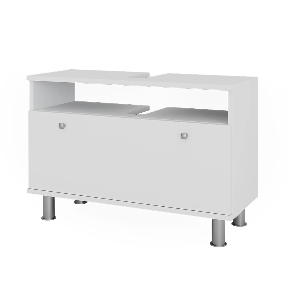 Vicco Waschbeckenunterschrank Weiß 80.2 x 54 cm mit Schublade, Fynn