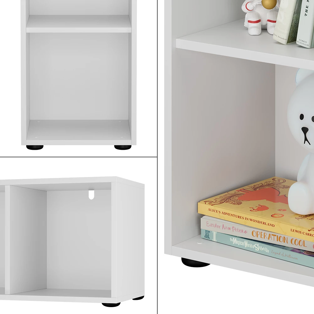 Vicco Scaffale per bambini "Estell", Bianco, 71 x 38.2 cm Set di 2
