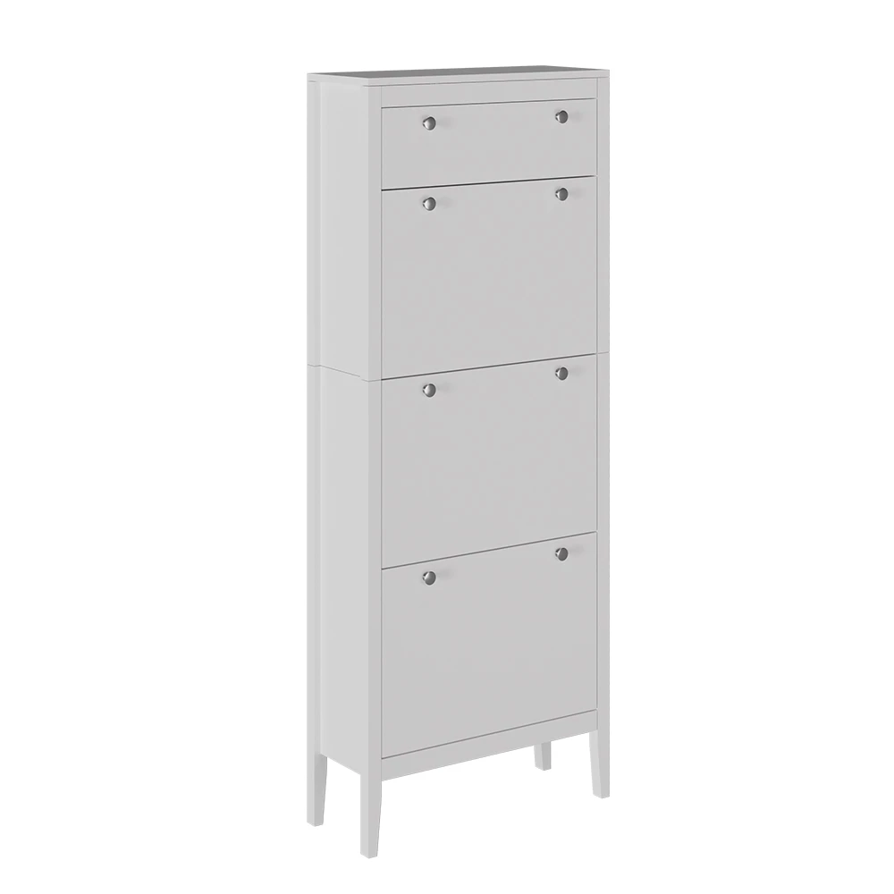 Vicco Omara za čevlje Bela 60 x 153 cm , 3 predali, Aron