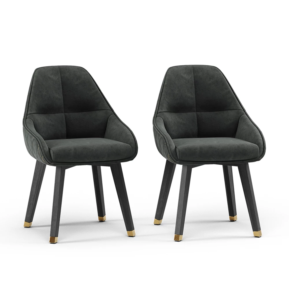 Vicco Esszimmerstuhl Preto 53x55.5 cm2er-Set, Goldamo