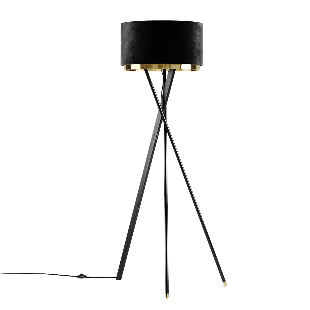 Vicco Lampa podłogowa Czarny Lampa podłogowa, Goldamo