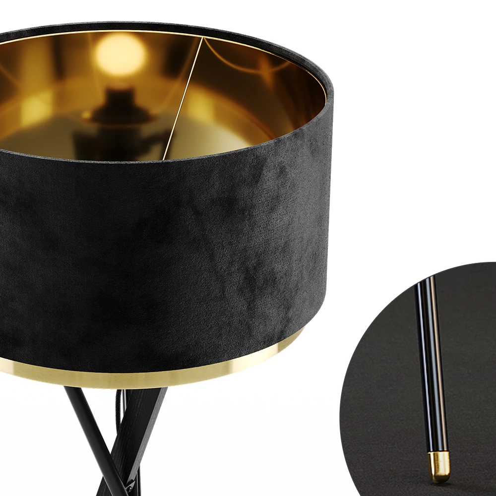 Vicco Lampadaire Noir , Goldamo